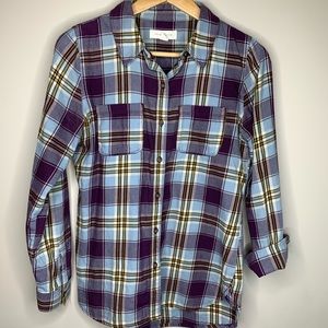 TREASURE & BOND Plaid Flannel Button Down XS